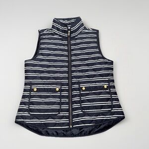 Kenar Blue and White Quilted Vest